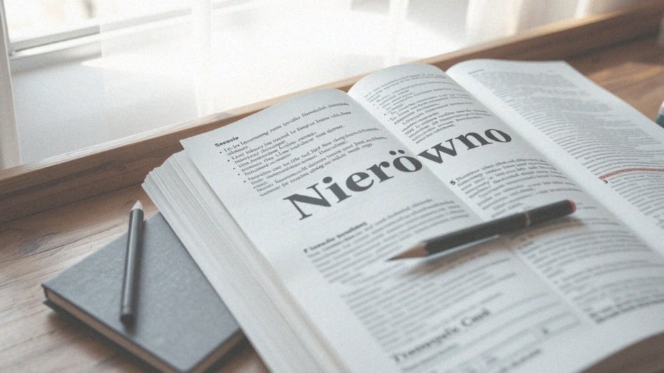 Jak poprawnie zapisać wyraz 'Nierówno'?