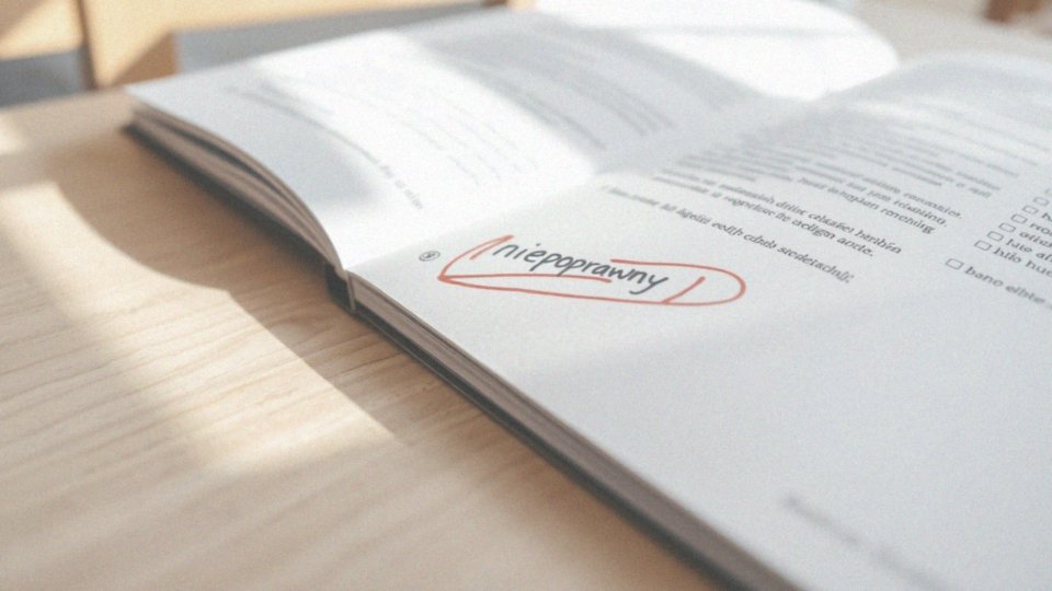 Jak rozpoznać błędy językowe związane z pisownią „niepoprawny”?