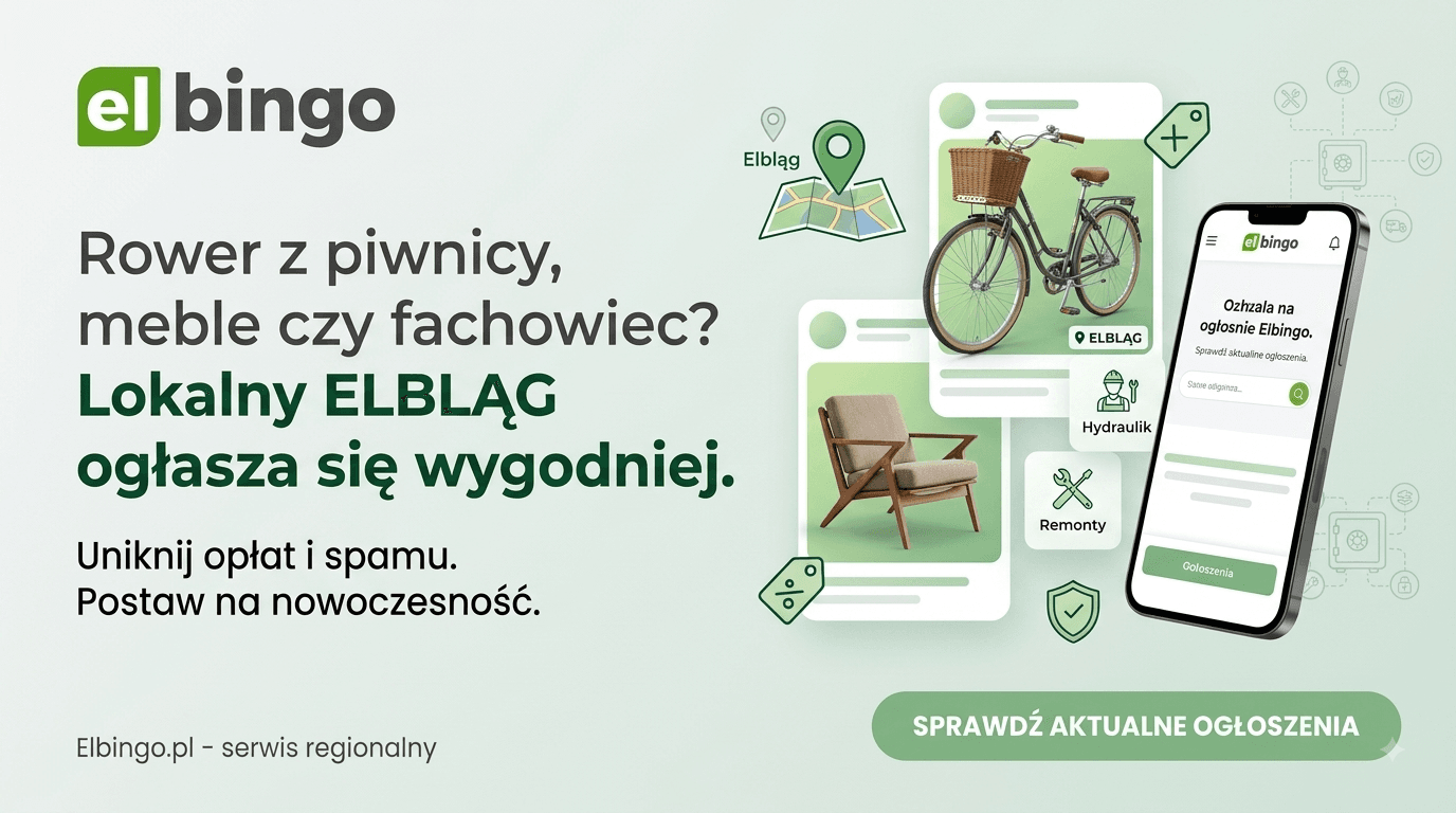 Rower z piwnicy i szukanie fachowca. Jak zmieniają się ogłoszenia w Elblągu?