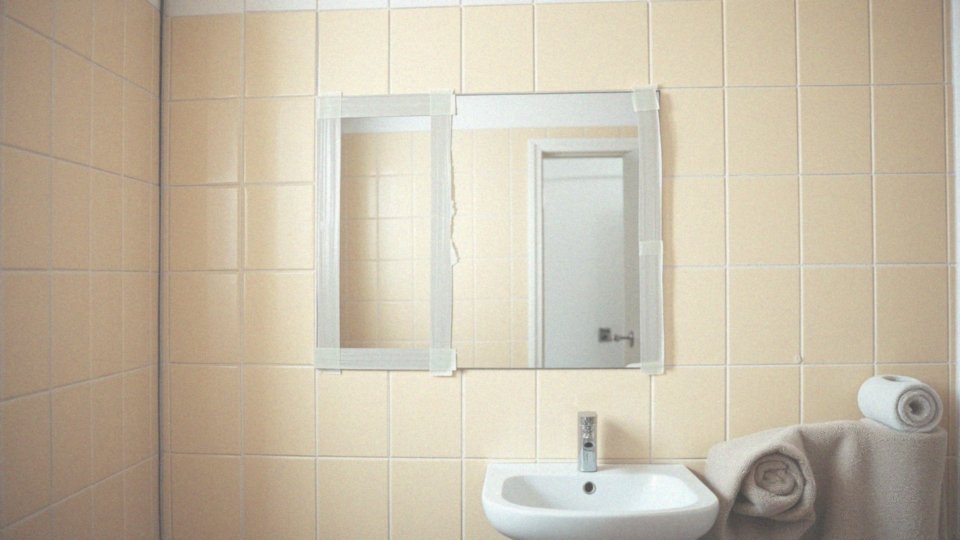 Przyklejanie lustra na taśmę – prosty sposób na estetyczny montaż